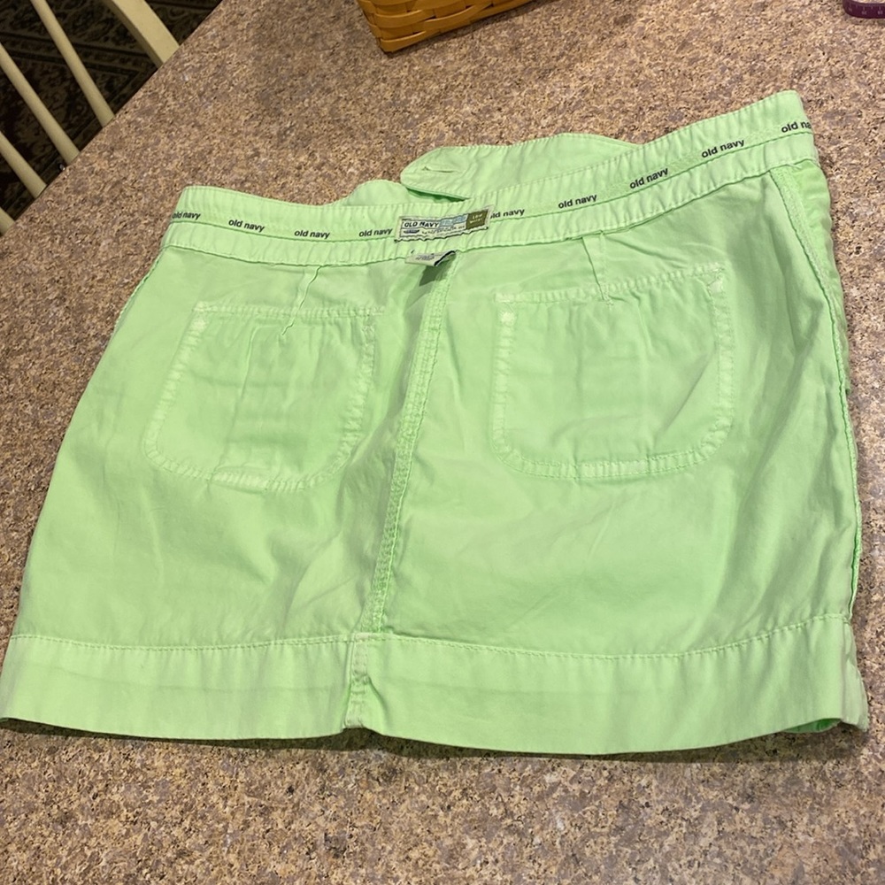 NWT Old Navy Green Cotton Skirt 6 - Picture 15 of 17